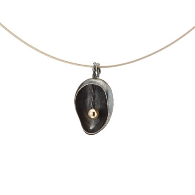 Shellter Pendant (small) with Gold